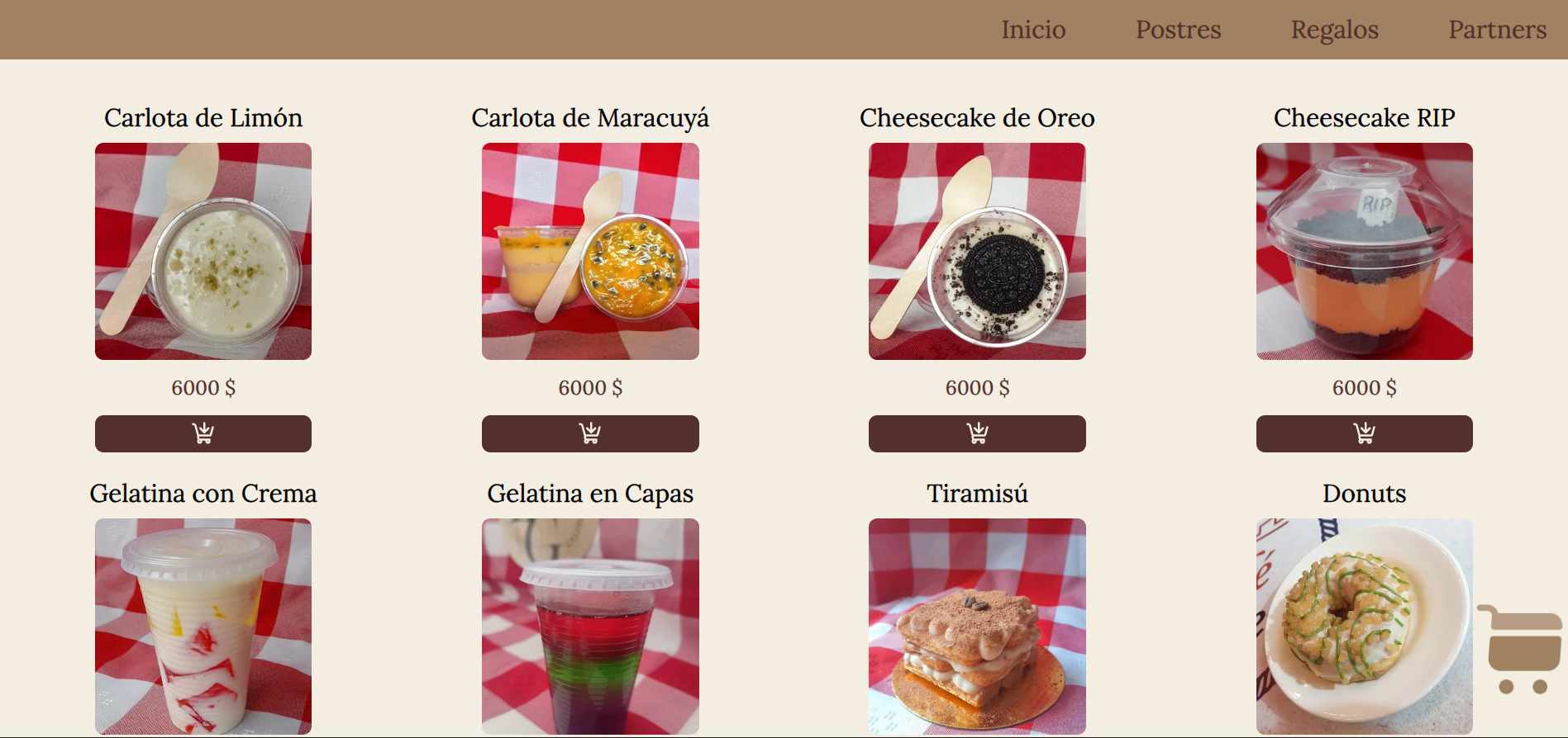 Rincón de los Postres - Tienda Online